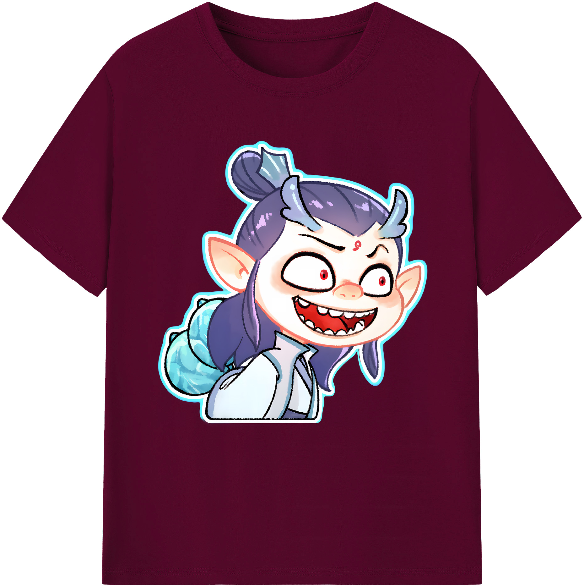 （画像用） Ne Zha 2 ナタ 魔童の大暴れ レディースカジュアルプリントTシャツ（綿100％）